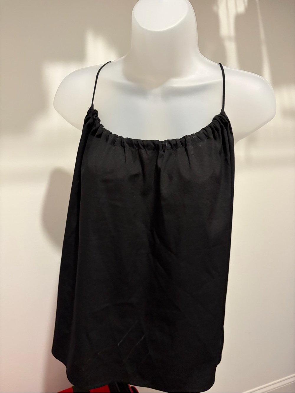 French Connection Black Spaghetti Strap Top